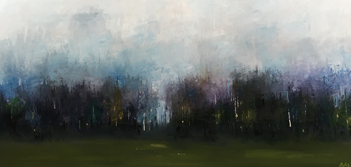 Skov og krat, 70x140 cm (199) (SOLGT)